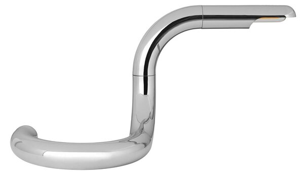 GUBI Lampă de masă Aspide, crom lustruit, rotativă, pivotantă, Metalic, Camera de zi / sufragerie, Metal, Design