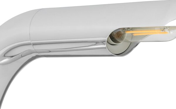 GUBI Lampă de masă Aspide, crom lustruit, rotativă, pivotantă, Metalic, Camera de zi / sufragerie, Metal, Design