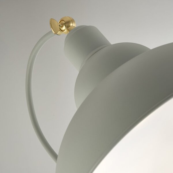 Searchlight Lampadar Yosra, gri-maro, metal, 166 cm, E27, Bej, Camera de zi / sufragerie, Metal, Modern