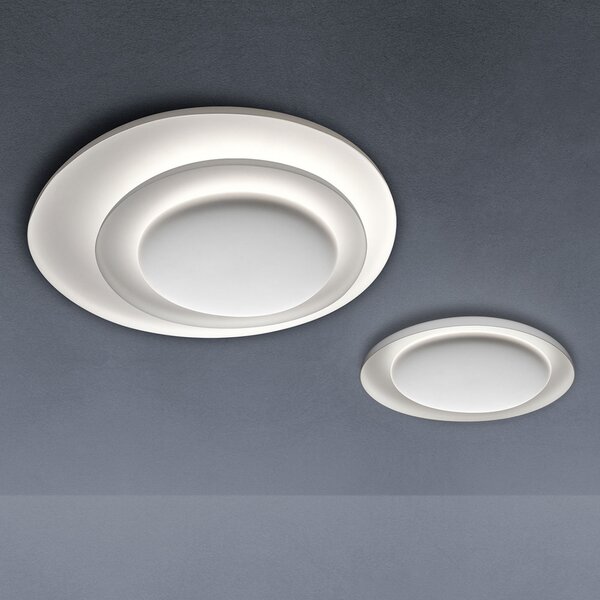 Foscarini Bahia Mini plafonieră LED dimabil, 55 cm, reglabil, Alb, Camera de zi / sufragerie, Plastic, Design