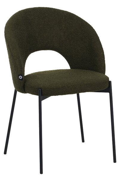 Scaun Bucatarie/Dining Marabell Tapiterie Boucle Verde Inchis