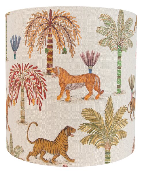 Abajur din material textil multicolor cu imprimeu animal 40/40/40