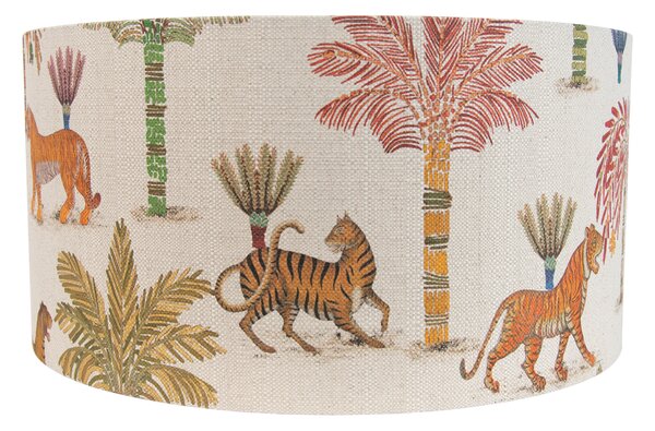 Abajur din material textil multicolor cu imprimeu animal 50/50/25