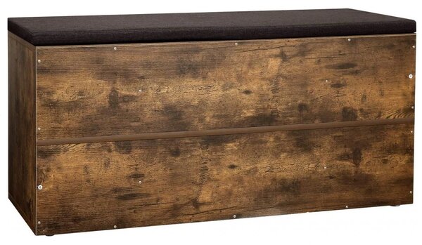 Dulap pentru incaltaminte cu banca TAYLOR 104x30x48 cm, rustic maro