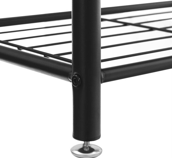 Panou de hol metalic TAYLOR 72x175 cm, negru/maro rustic