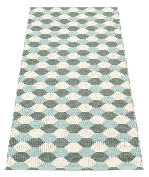 Covor tip traversă pentru interior și exterior verde/turcoaz 70x160 cm Dana Army – Pappelina
