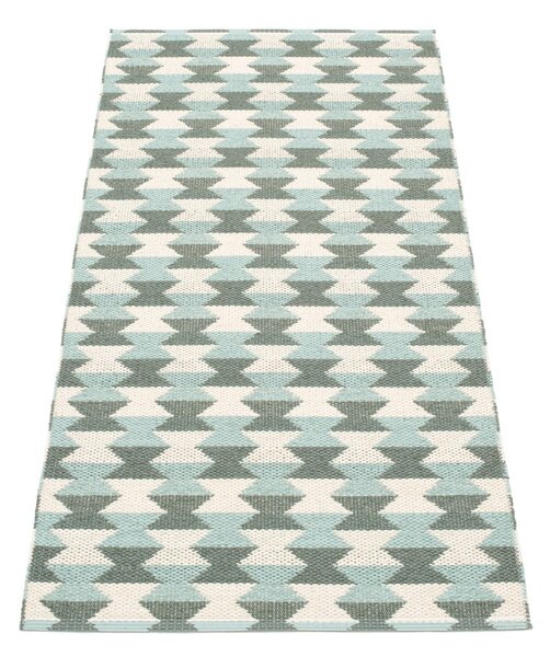 Covor tip traversă pentru interior și exterior verde/turcoaz 70x160 cm Dana Army – Pappelina