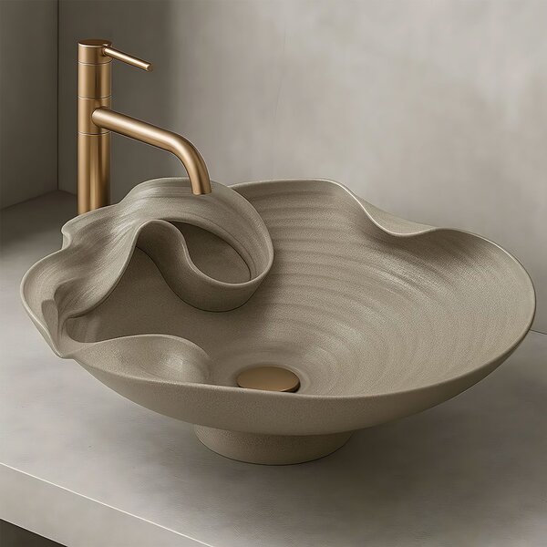 Lavoar ceramic pentru blat REA HM-12 Handmade ART