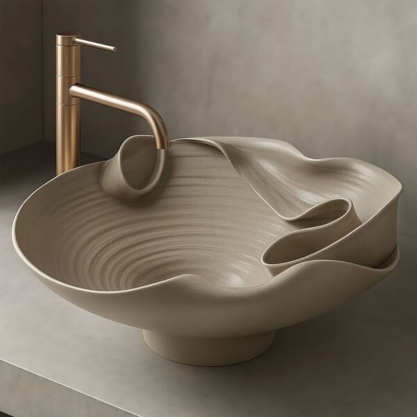 Lavoar ceramic pentru blat REA HM-12 Handmade ART