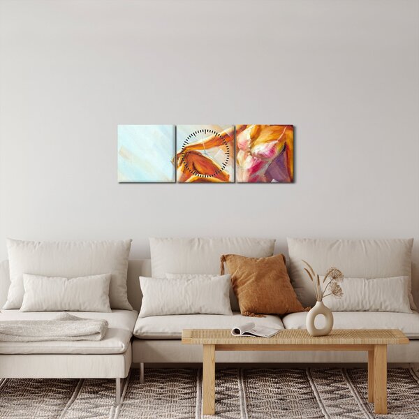 Tablou - Dansatori (cu ceas) (90x30 cm)