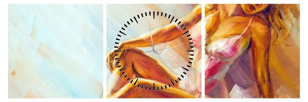 Tablou - Dansatori (cu ceas) (90x30 cm)
