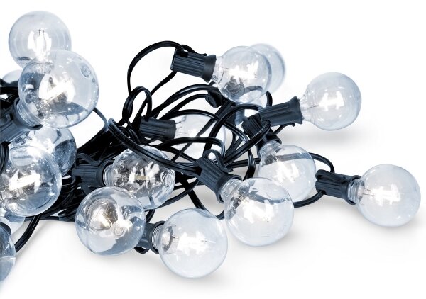 Brilagi - Ghirlandă LED decorativă de exterior, 25 x soclu E12, 20 m, IP44, alb rece