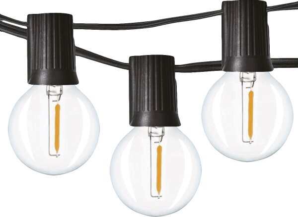 Brilagi - Ghirlandă LED decorativă de exterior, 25 x soclu E12, 20 m, IP44, alb rece