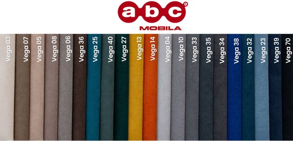 Colțar Extensibil Boston Negru - Vega 70 Dreapta
