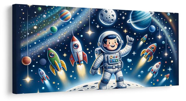 Tablou aventură galactică a unui mic erou