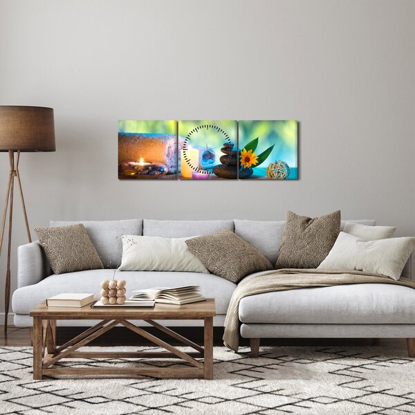 Tablou - Relaxare (cu ceas) (90x30 cm)