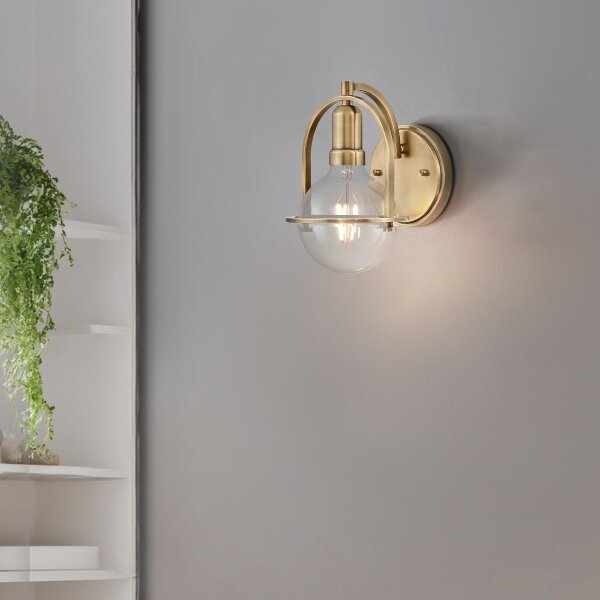 Quintiesse QN-SOMERSET1-C-HB - Lampă de perete SOMERSET, 1xE27/60W/230V, finisaj auriu