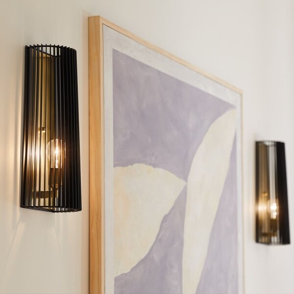 Quintiesse QN-LINARA1-BK - Aplică de perete LINARA 1xE27/60W/230V negru/auriu