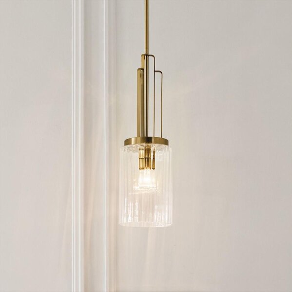 Quintiesse QN-KIMROSE-MP-BNB - Lustră pe tijă KIMROSE 1xE27/60W/230V, aurie