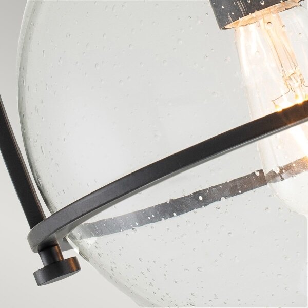 Quintiesse QN-SOMERSET-F-C-BK - Plafonieră SOMERSET 1xE27/60W/230V neagră