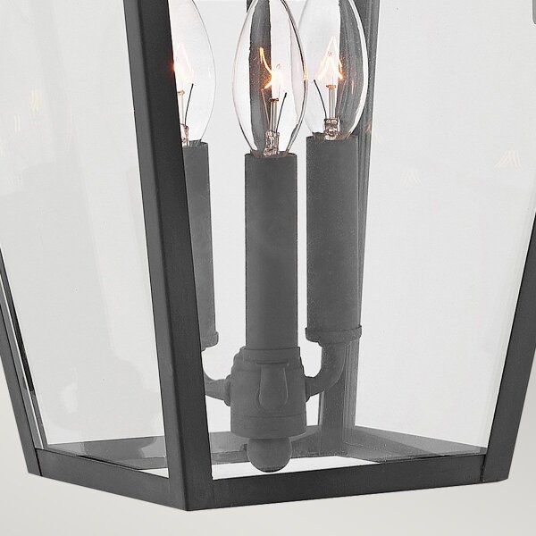 Quintiesse QN-ALFORD-PLACE2-L-MB - Aplică de perete pentru exterior ALFORD L 3xE14/40W/230V IP44