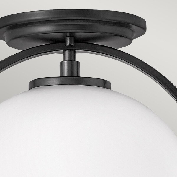 Quintiesse QN-SOMERSET-F-O-BK - Plafonieră SOMERSET, 1x E27/60W/230V, neagră