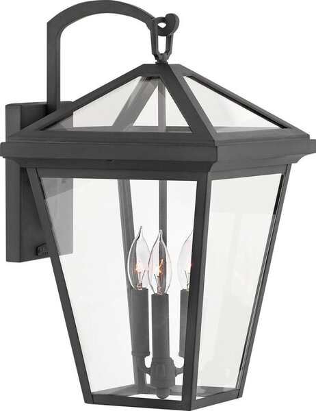 Quintiesse QN-ALFORD-PLACE2-L-MB - Aplică de perete pentru exterior ALFORD L 3xE14/40W/230V IP44