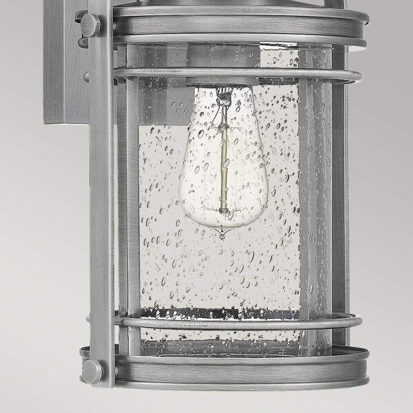Quintiesse QN-BOOKER-M-IA - Lampă de perete pentru exterior BOOKER M 1xE27/60W/230V IP44 crom mat