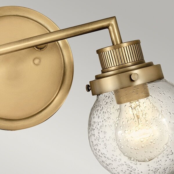 Quintiesse QN-POPPY2-HB-BATH - Aplica de perete pentru baie POPPY, 2 x E27, 60W, 230V, IP44, aurie