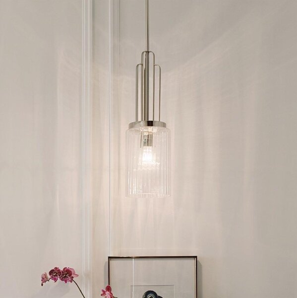 Quintiesse QN-KIMROSE-MP-PN - Lustră pe tijă KIMROSE 1xE27/60W/230V crom lucios