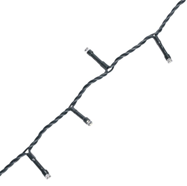 Aigostar - Instalație LED de exterior pentru Crăciun, 500 LED, 8 moduri, 4x AA, 25,3 m, multicoloră