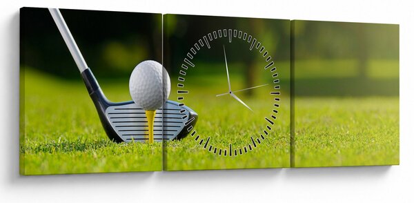 Tablou - Golf (cu ceas) (90x30 cm)