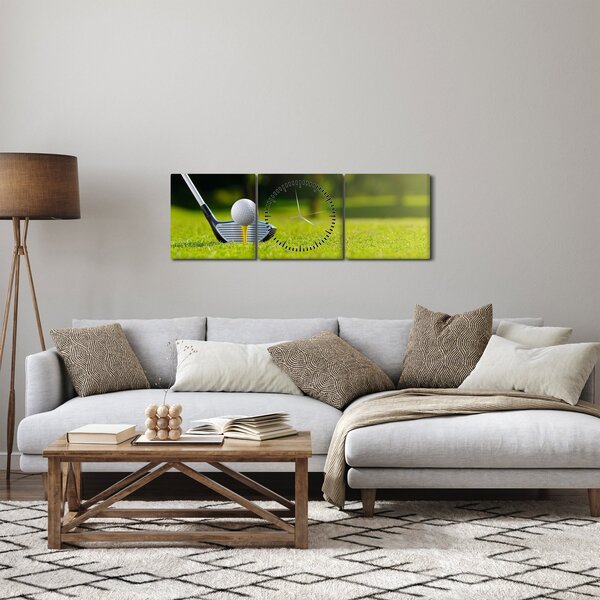 Tablou - Golf (cu ceas) (90x30 cm)