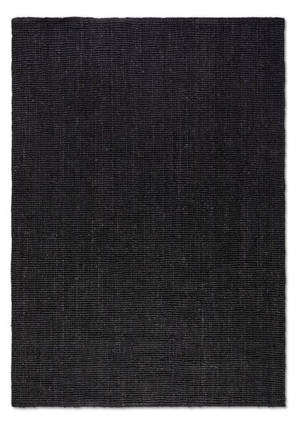 Covor negru din iută 80x150 cm Bouclé – Hanse Home