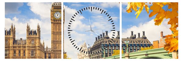Tablou - Big Ben, Londra (cu ceas) (90x30 cm)