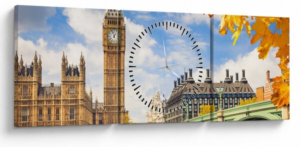 Tablou - Big Ben, Londra (cu ceas) (90x30 cm)