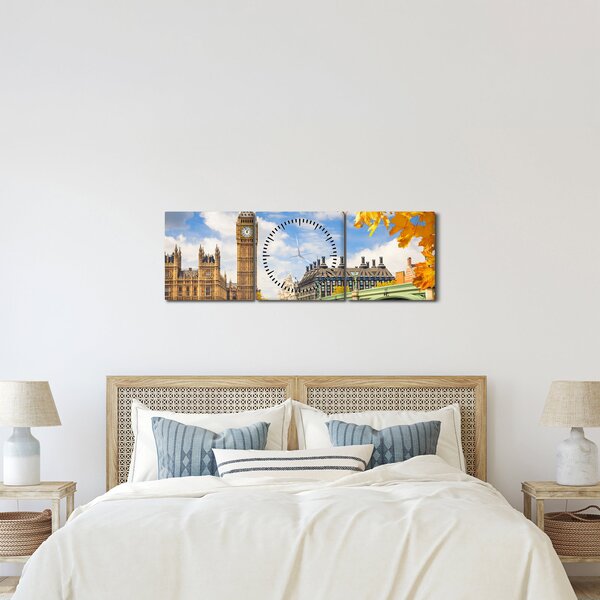 Tablou - Big Ben, Londra (cu ceas) (90x30 cm)