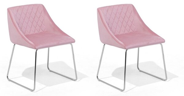 Set 2 buc. scaune pentru sufragerie Aricata (roz). 1009955