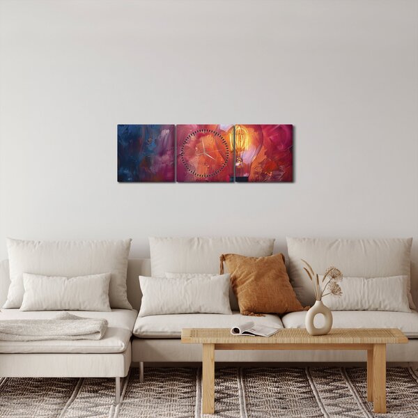 Tablou - Ideea (cu ceas) (90x30 cm)