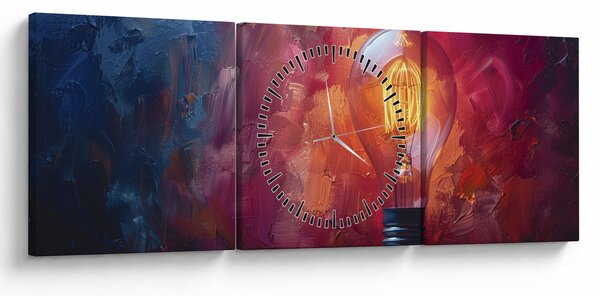 Tablou - Ideea (cu ceas) (90x30 cm)