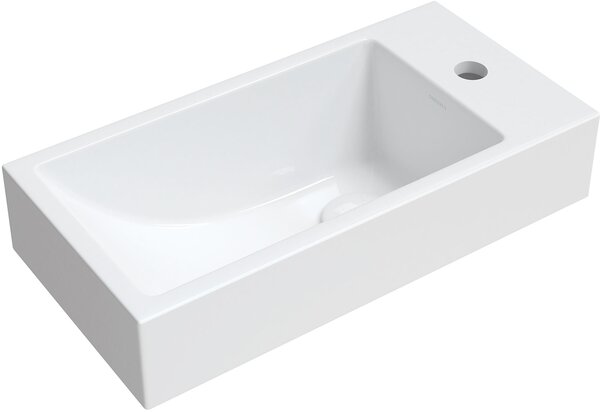 Omnires Corfu M+ lavoar 50x25 cm dreptunghiular clasică-de blat alb luciu CorfuBP