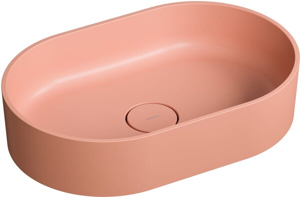 Omnires Ovo M+ lavoar 55x36 cm ovale de blat roz mat OVOUNCO