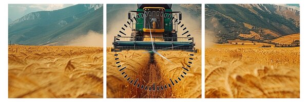 Tablou - Zemedelec (cu ceas) (90x30 cm)