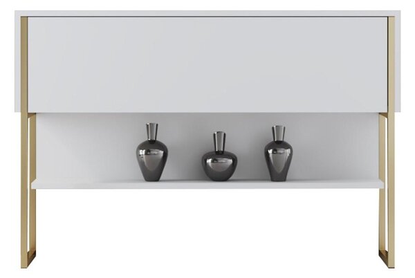 Măsuță consolă Luna 4 (auriu + Alb) . 1102310
