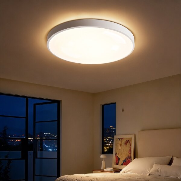 Brilagi - Corp de iluminat LED reglabil GLASS POOL DOUBLE LED/60W/230V 50 cm alb + telecomandă