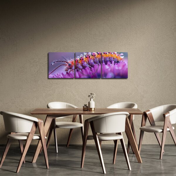 Tablou - Caterpillar (cu ceas) (90x30 cm)