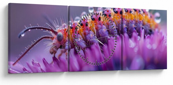 Tablou - Caterpillar (cu ceas) (90x30 cm)