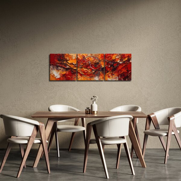 Tablou - Abstracție (cu ceas) (90x30 cm)
