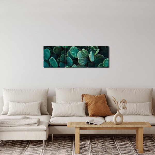 Tablou - Opuntia (cu ceas) (90x30 cm)