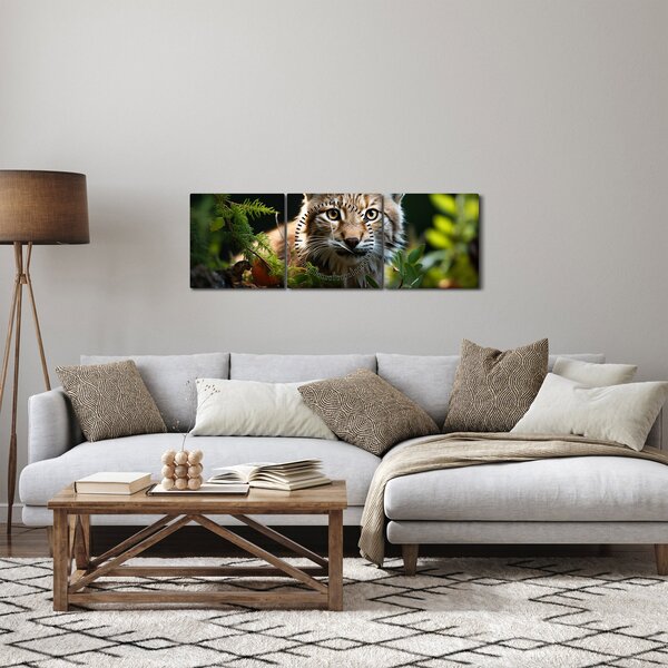 Tablou - Desene de desen (cu ceas) (90x30 cm)